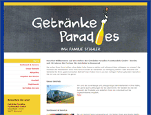 Tablet Screenshot of getraenke-paradies.de